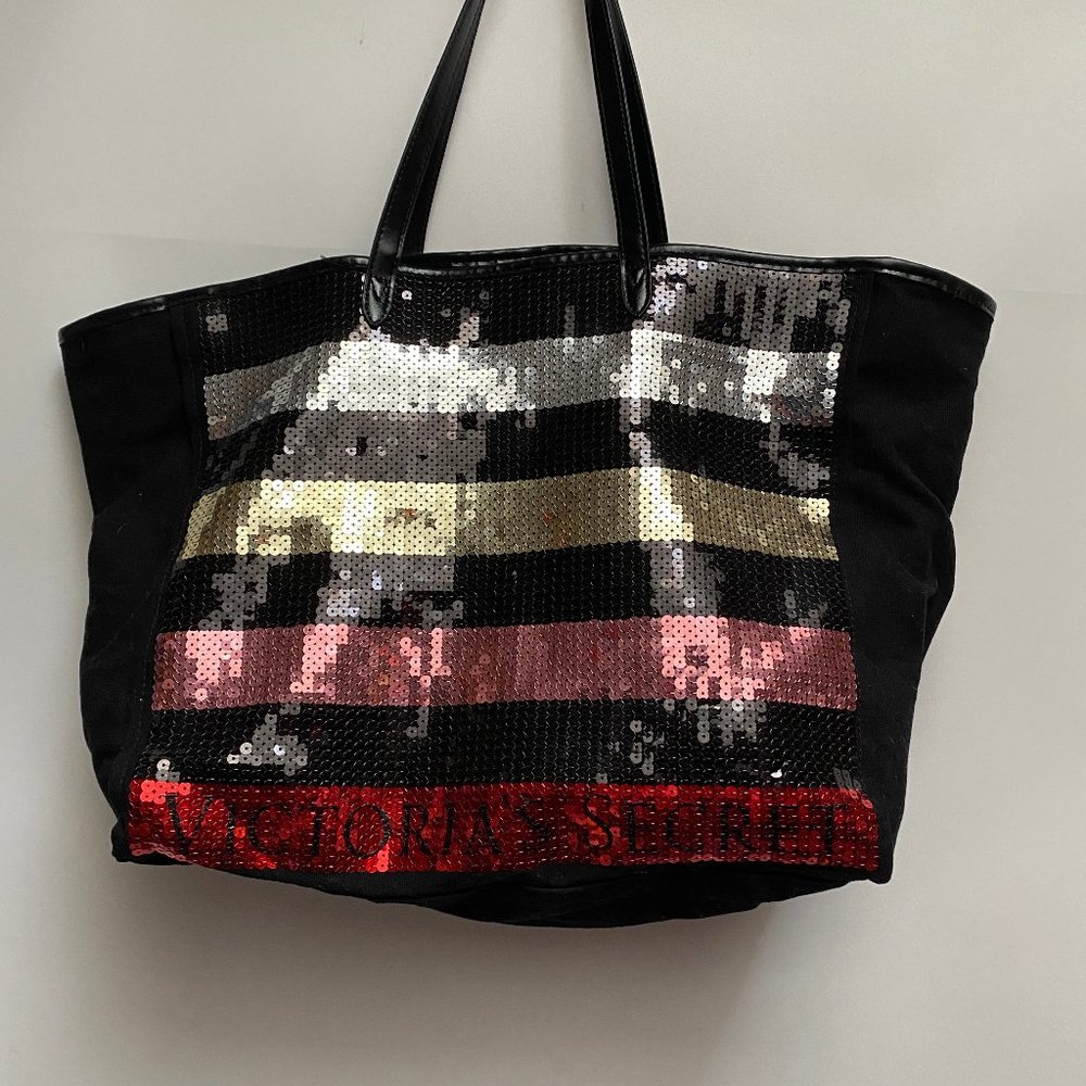 Victoria Secrets Sequined Large Tote Bag